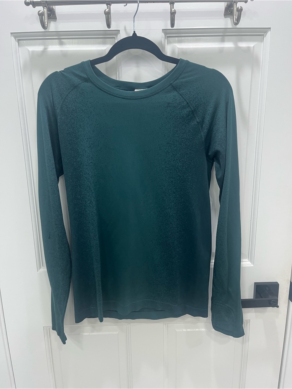 Athleta Long-Sleeve Crew Neck Top - Teal Green